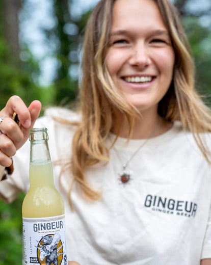 2 bouteilles Ginger Beer sans sucre avec défaut